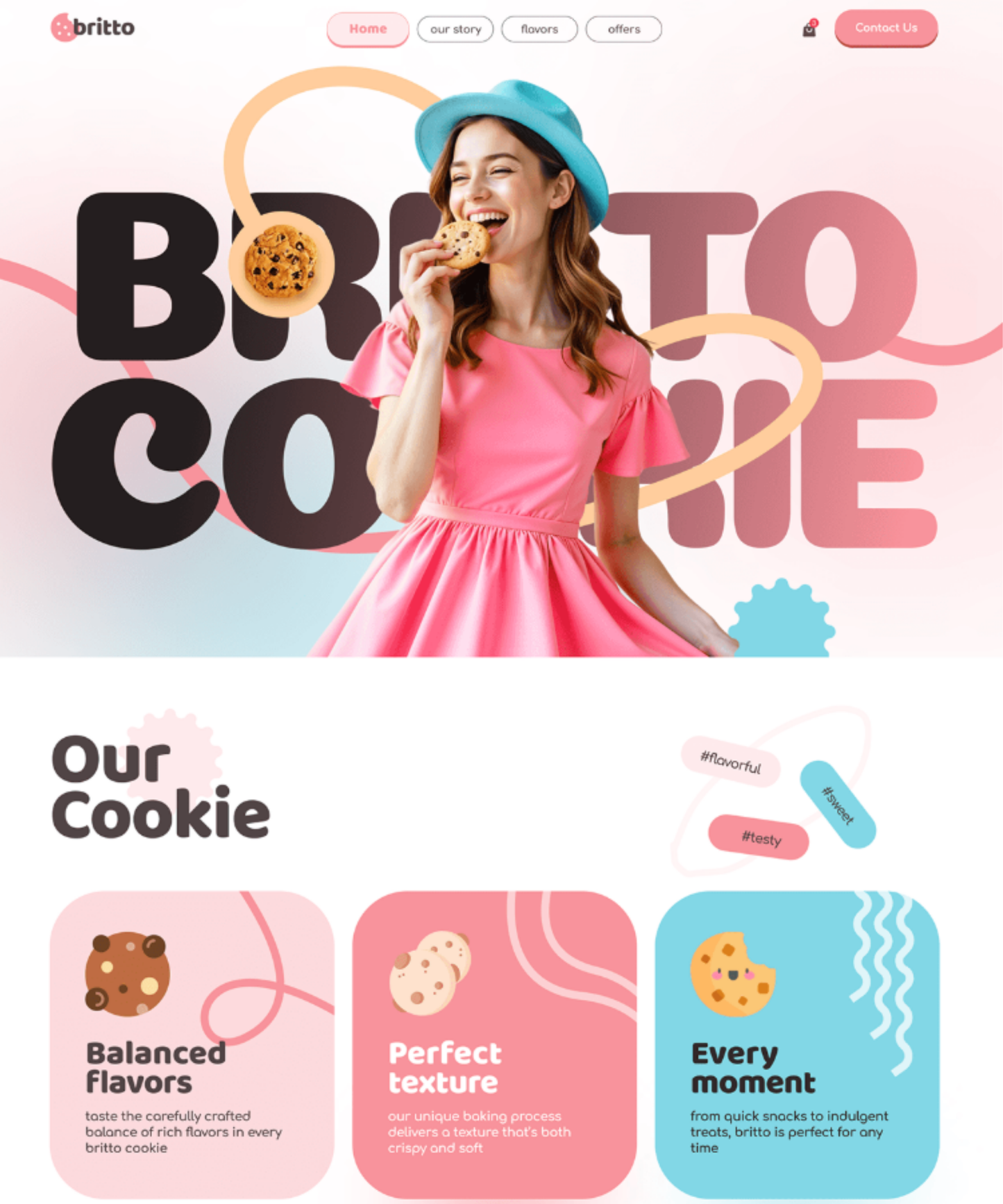 Bakery and Confectionery Website Design