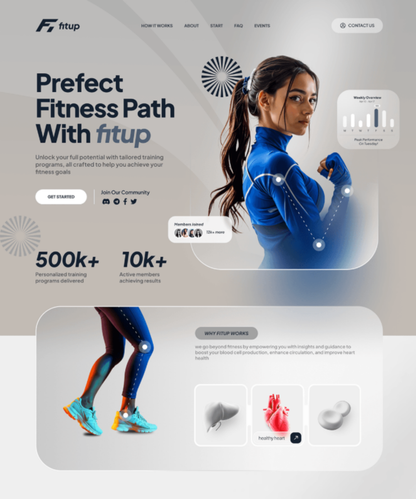 "Perfect Fitness Path" — A Ready-to-Use Website Design for Your Fitness Business