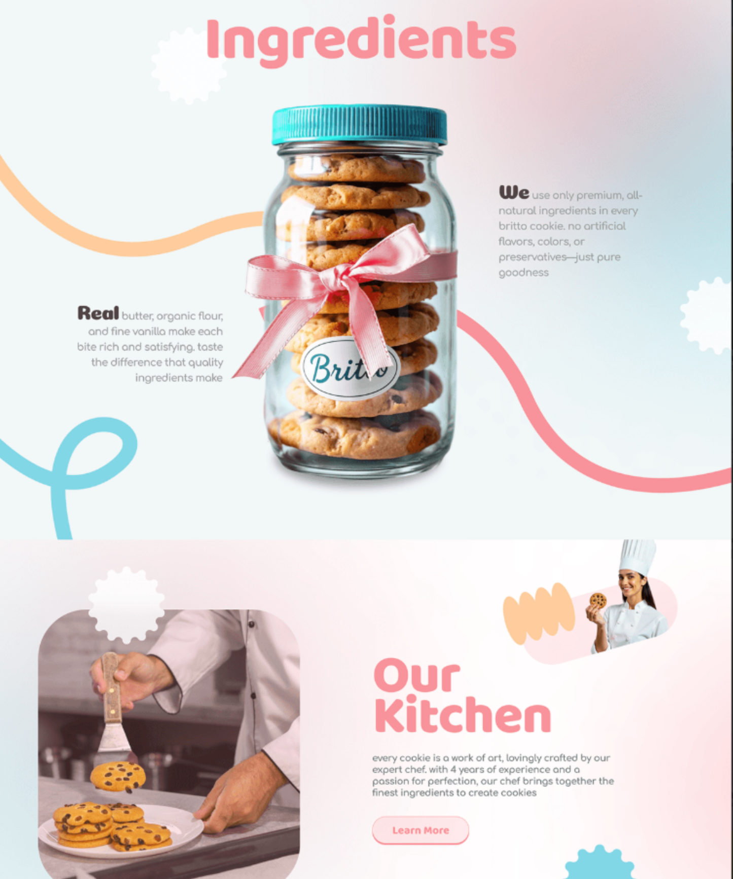 Bakery and Confectionery Website Design